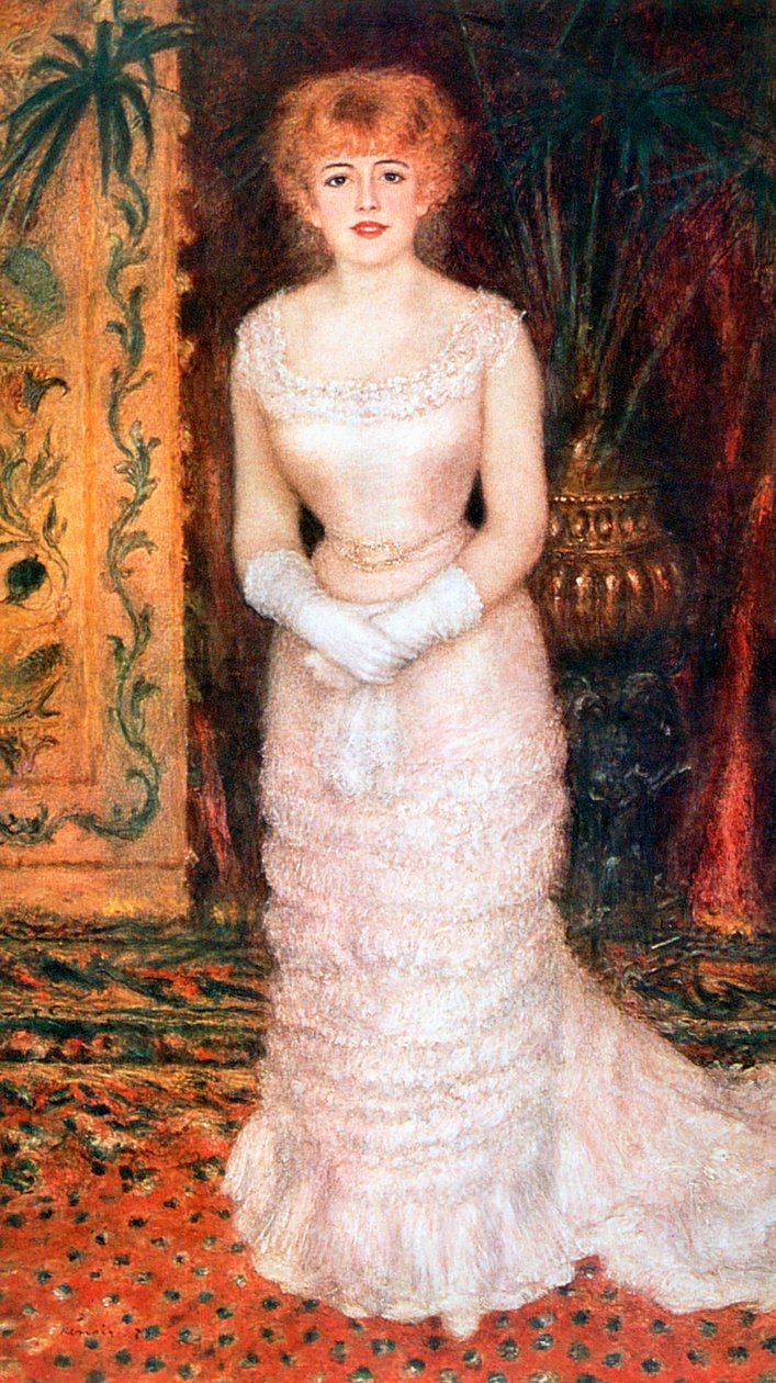 صورة الممثلة جان سماري ، 1878 بواسطة بيير أوغست رينوار