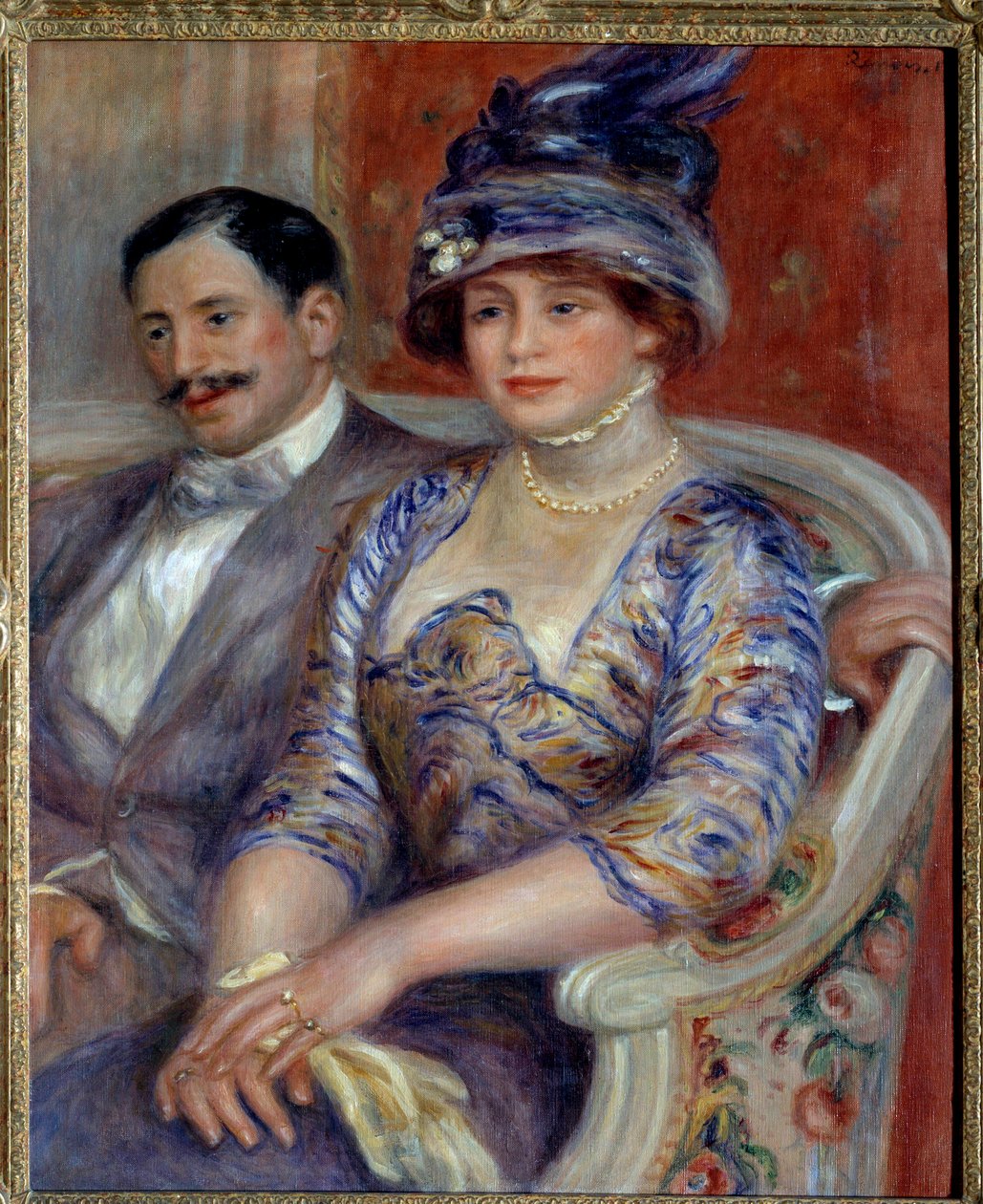 صور للسيد ومدام بيرنهايم دي فيليرس لوحة بيير أوغست رينوار (1841-1919) 1910 صن. 0.81x0.65 م باريس ، متحف دورسيه - صور للسيد والسيدة. بيرنهايم دي فيليرس. لوحة بيير أوغست رينوار (1841-1919) بواسطة بيير أوغست رينوار