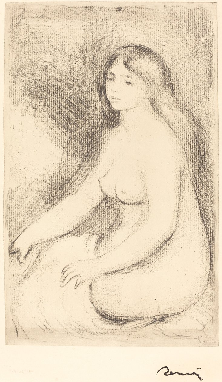 باثر باينيوز جالسًا ، ج. 1905. بواسطة بيير أوغست رينوار