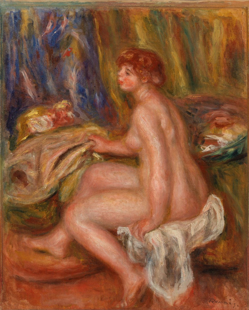 Seated Nude in Room بواسطة بيير أوغست رينوار