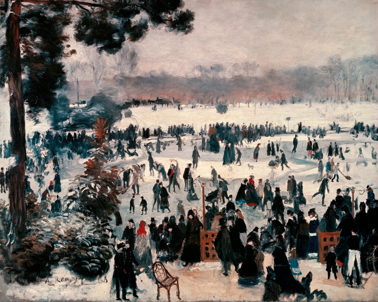 "المتزلجين في Bois de Boulogne في باريس" بواسطة بيير أوغست رينوار