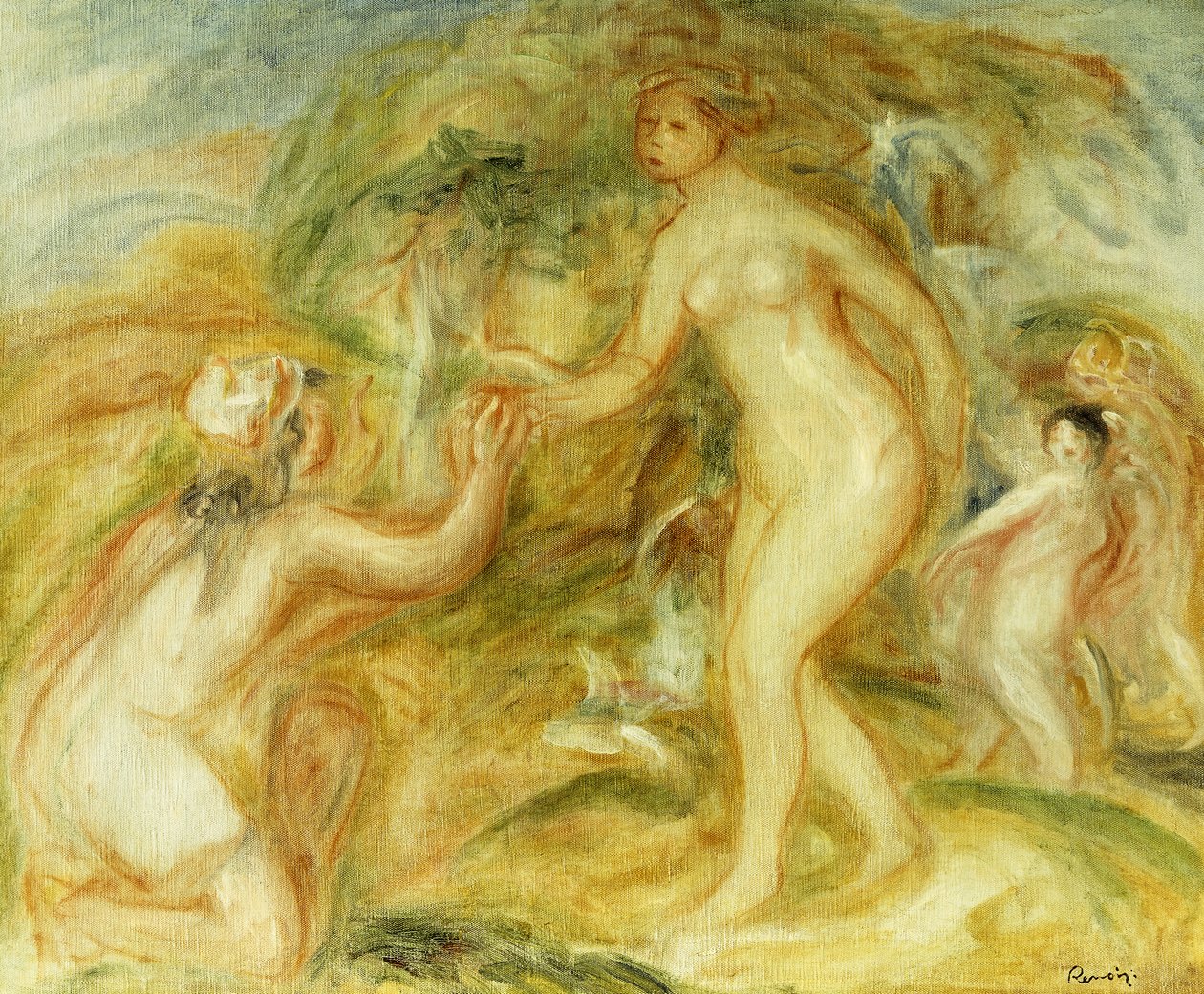 رسم تخطيطي لحكم باريس ؛ رسم تخطيطي لحكم باريس ، 1913 بواسطة بيير أوغست رينوار