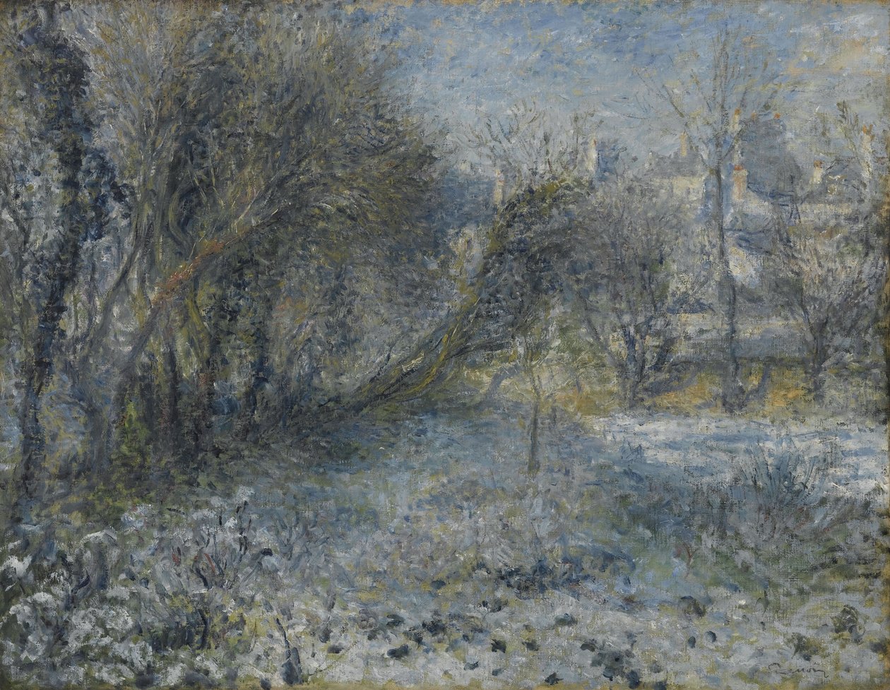 المناظر الطبيعية المغطاة بالثلوج ، 1870-1875 بواسطة بيير أوغست رينوار