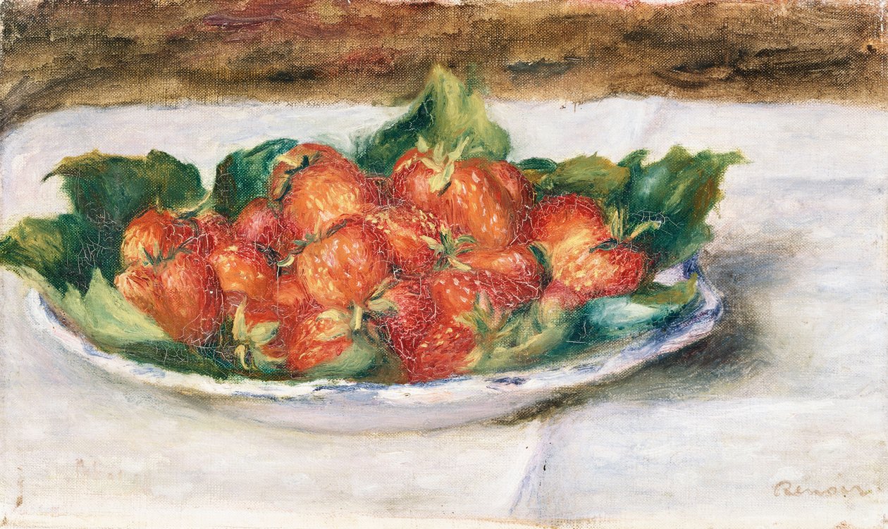 لا تزال الحياة مع الفراولة. طبيعة Morte avec Fraises ، c.1880 بواسطة بيير أوغست رينوار