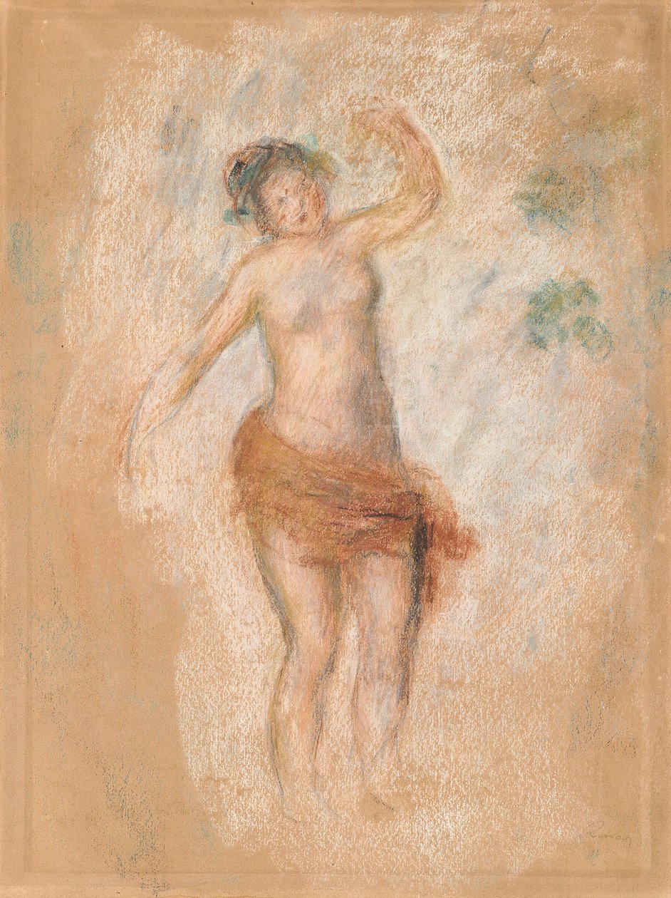 دراسة رقص امرأة Faun من أجل "Oedipus Rex" ، ج. 1900 بواسطة بيير أوغست رينوار