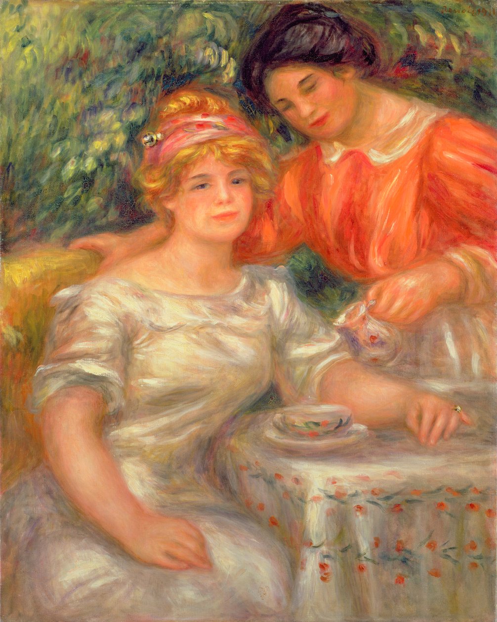 Tea Time بواسطة بيير أوغست رينوار
