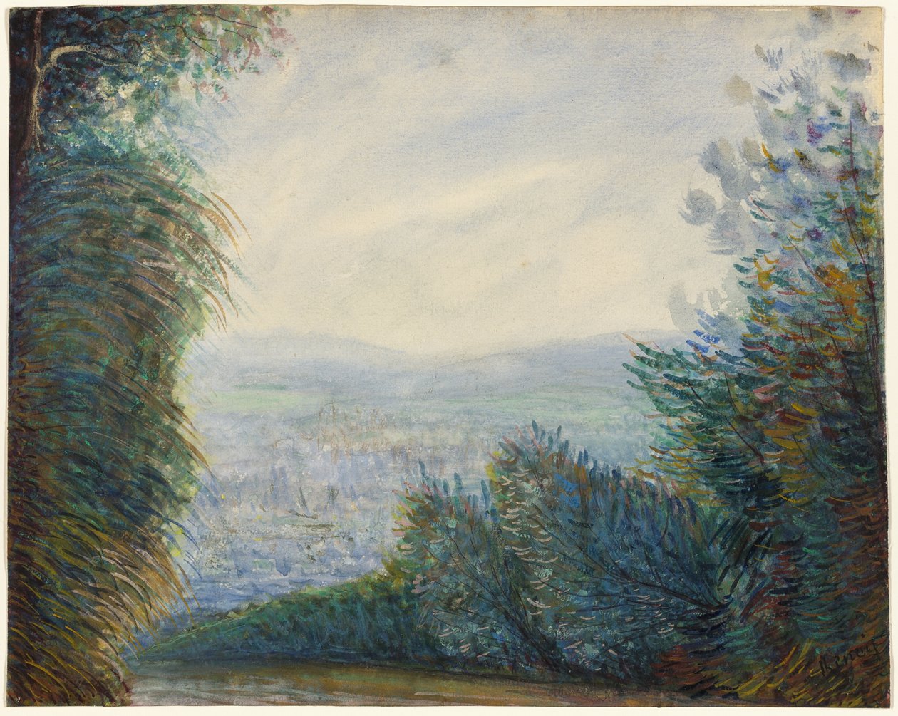 وادي Auvers على نهر Oise بواسطة بيير أوغست رينوار