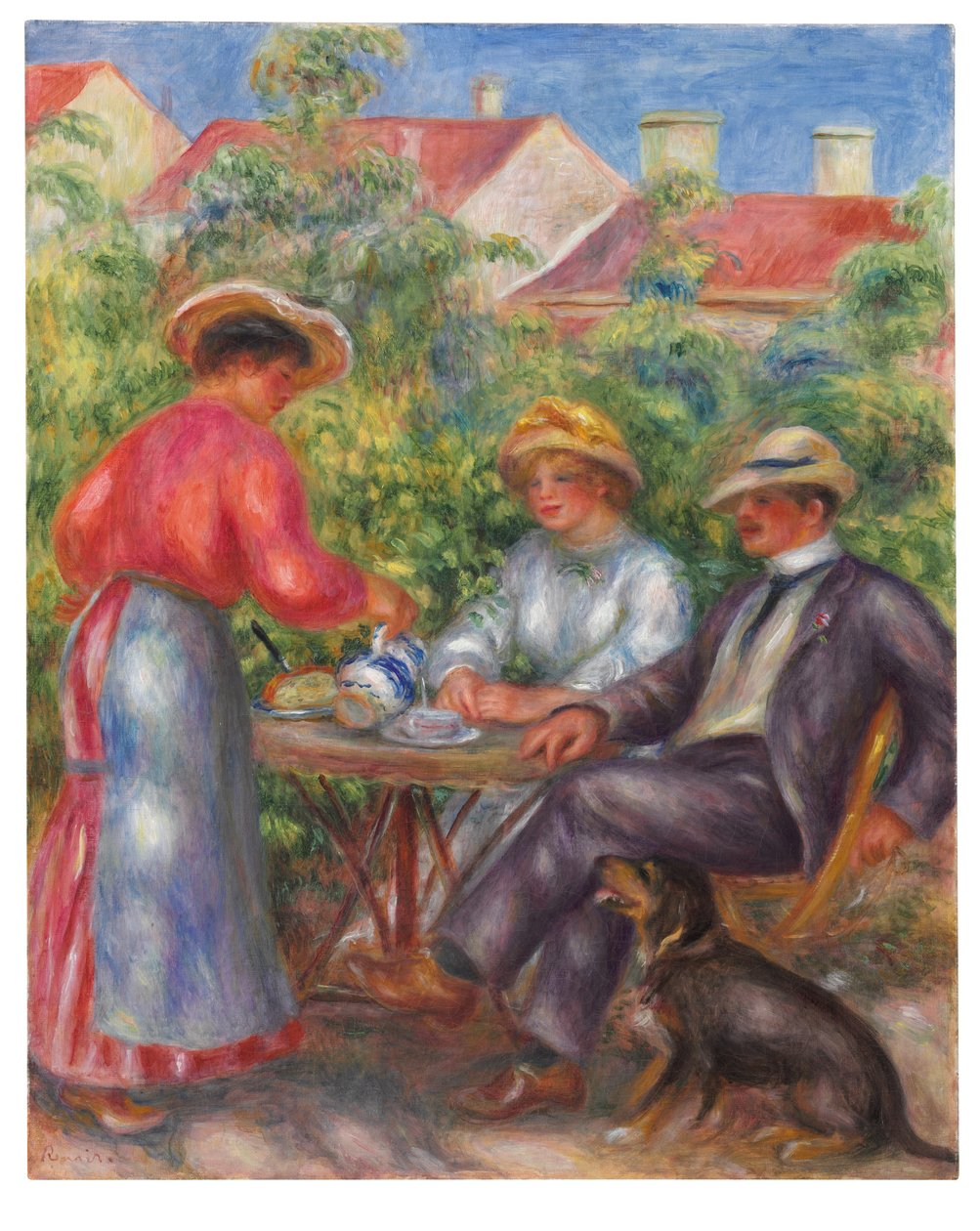 كأس الشاي ، أو الحديقة ، c.1906-07 بواسطة بيير أوغست رينوار