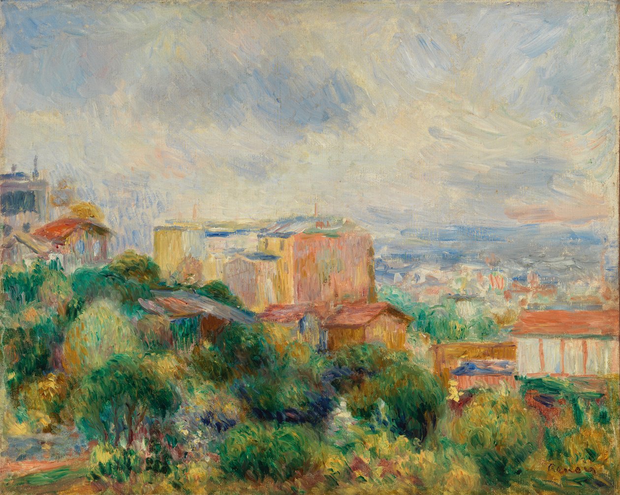 منظر من مونمارتر (Vue de Montmartre) بواسطة بيير أوغست رينوار