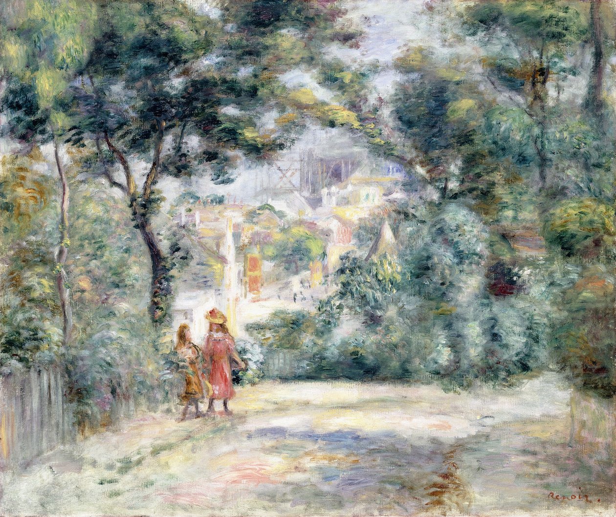 منظر لـ Sacre-Coeur ، 1905 بواسطة بيير أوغست رينوار