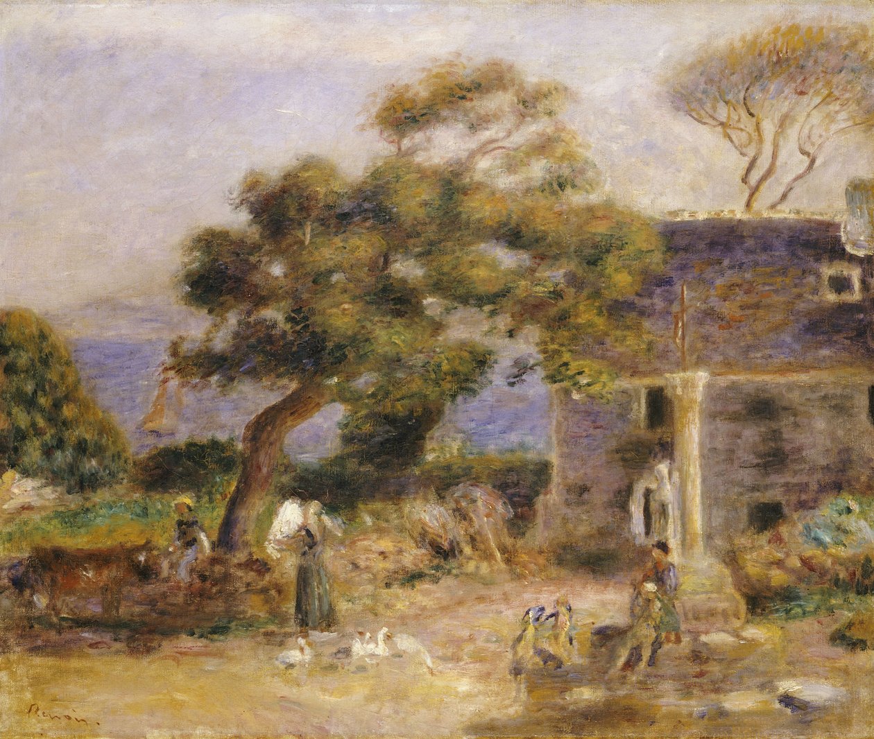 منظر ل Treboul ، c.1895 بواسطة بيير أوغست رينوار
