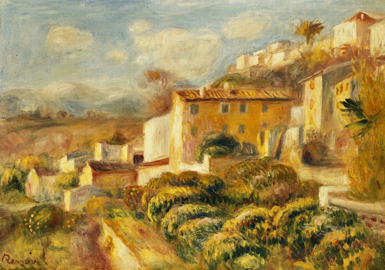 منظر لمكتب البريد ، كاجنيس ؛ منظر لمكتب البريد ، كاجنيس ، 1907 بواسطة بيير أوغست رينوار