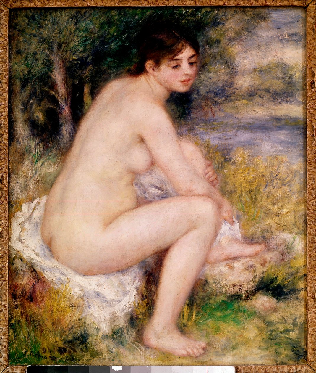 امرأة عارية في رسم المناظر الطبيعية بيير أوغست رينوار (1841-1919) 1883 باريس ، متحف دورسيه بواسطة بيير أوغست رينوار