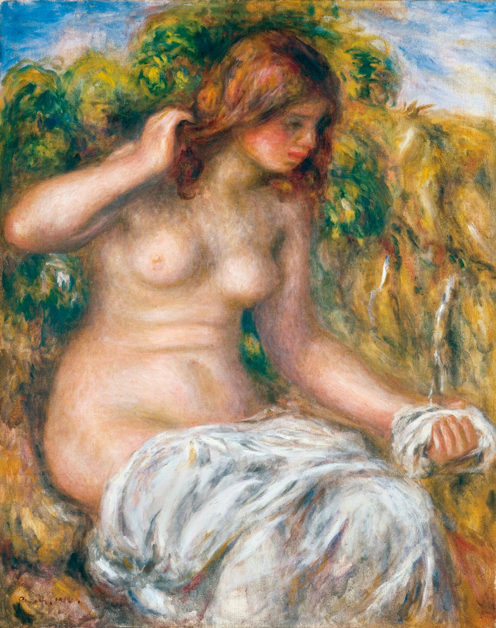 امرأة بحلول الربيع ، 1914 بواسطة بيير أوغست رينوار