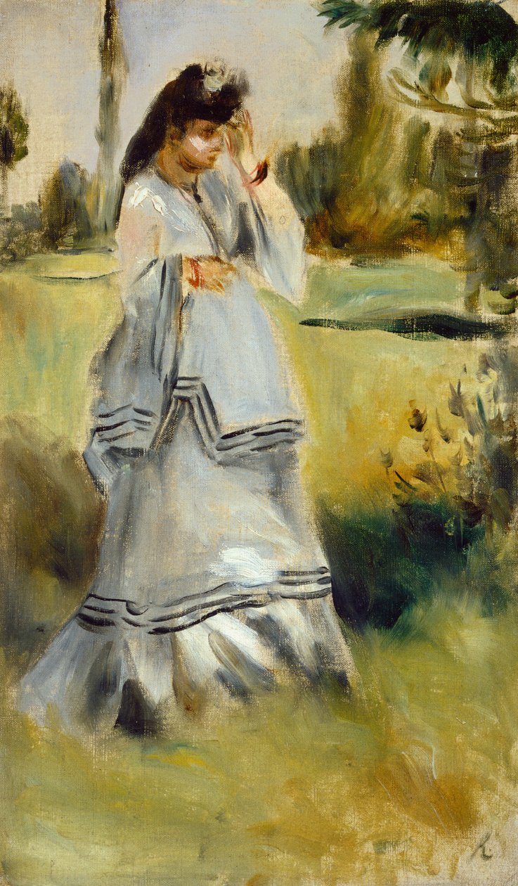 امرأة في الحديقة ، 1866. بواسطة بيير أوغست رينوار