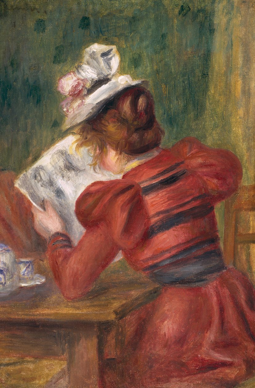 فتاة صغيرة تقرأ ، 1897 بواسطة بيير أوغست رينوار