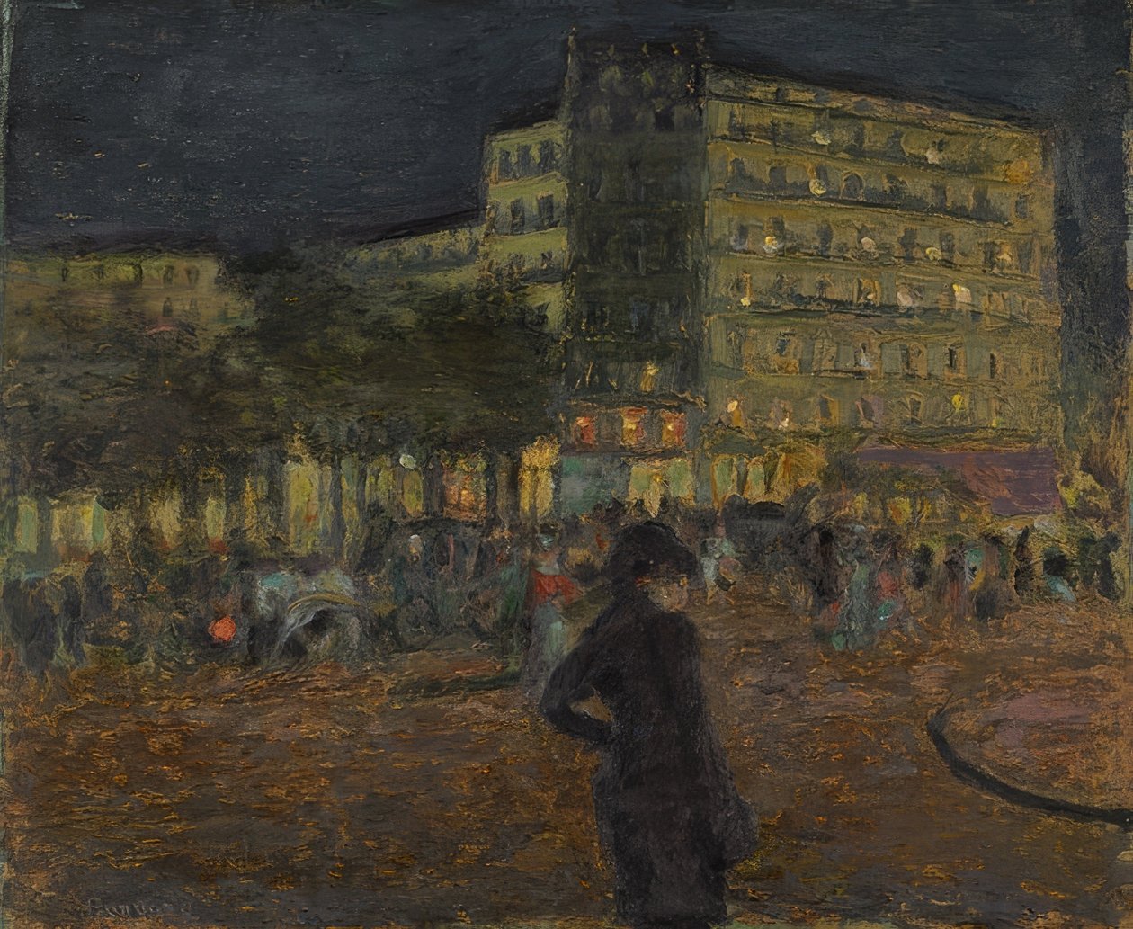 مكان Pigalle ليلا. حوالي 1905-08 بواسطة بيير بونارد