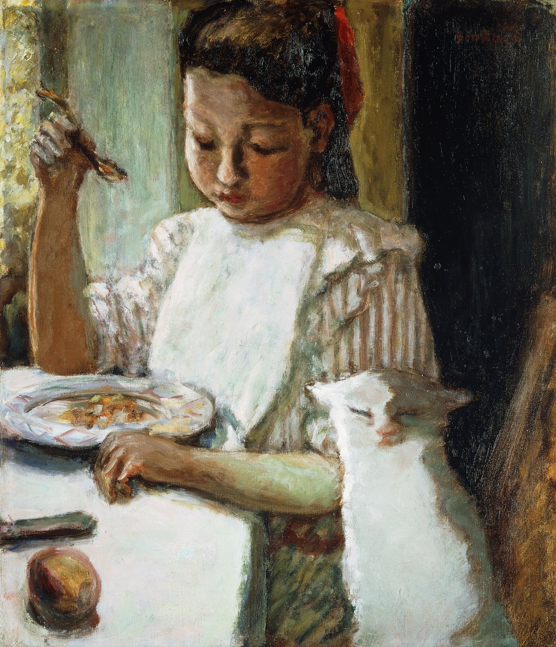 الرضيع والقط L&39;Enfant au Chat، c.1906 (زيت على قماش) بواسطة بيير بونارد