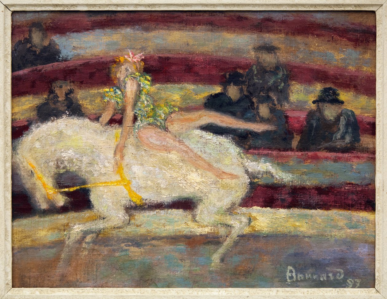 L'Ecuyere ، مشهد من عرض سيرك للفروسية ، لوحة زيتية على قماش لبيير بونارد (1867-1947) بواسطة بيير بونارد