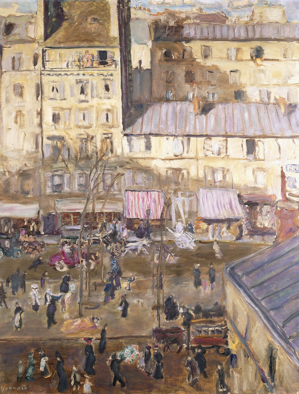 Le Boulevard Exterieur: Boulevard de Clichy و Corner of rue de Douai ، حوالي 1904 (زيت على قماش) بواسطة بيير بونارد