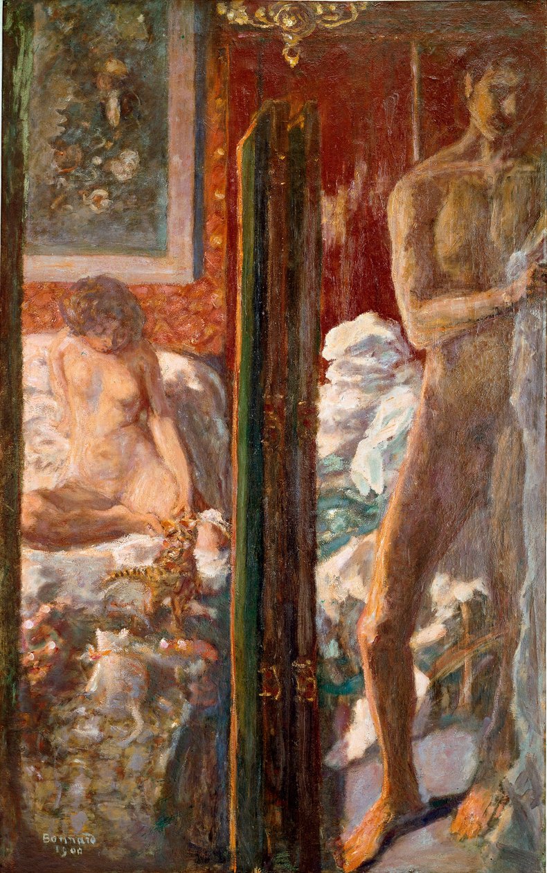 الرجل والمرأة لوحة لبيير بونارد (1867-1947) 1900 Dim. 115x72 cm باريس ، المتحف الوطني للفن الحديث بواسطة بيير بونارد