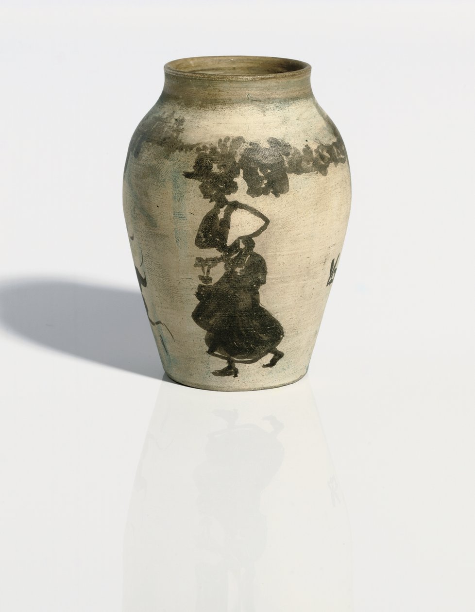مزهرية صغيرة: Scène de rue ، c1894-95 (حبر هندي على إناء من الخزف المصقول غير المطلي) بواسطة بيير بونارد