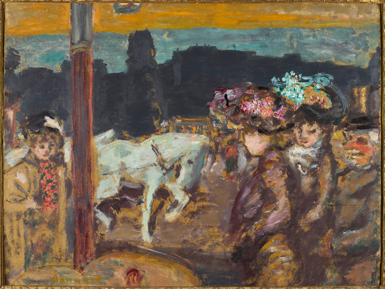 ضع Clichy Horses والفتيات في الغابة ، حوالي عام 1894. بواسطة بيير بونارد