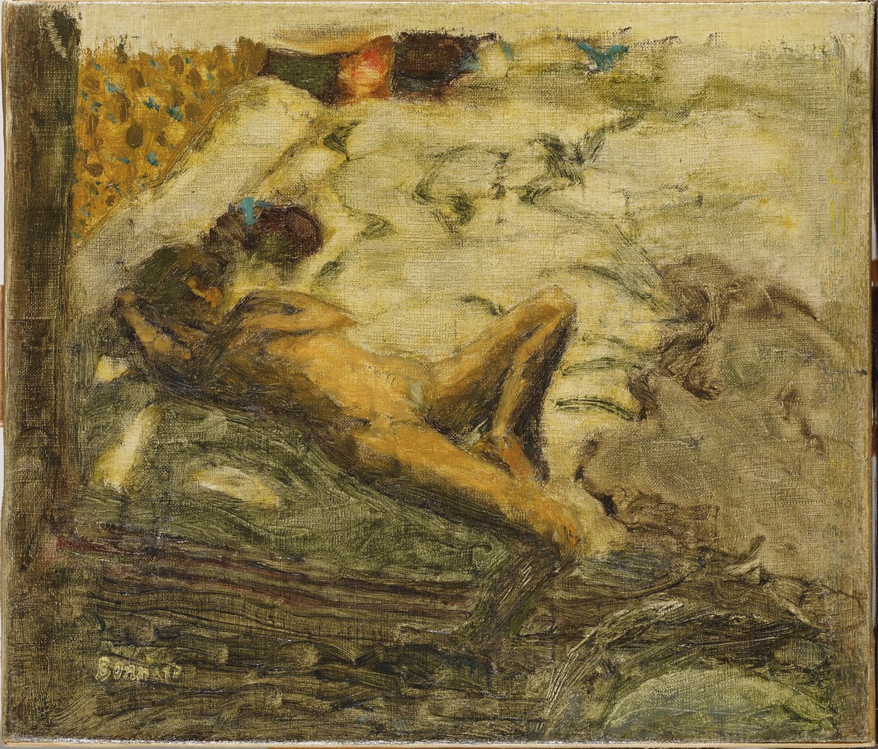 رسم تحضيري لـ L&39;Indolente ، حوالي 1899 (زيت على قماش) بواسطة بيير بونارد