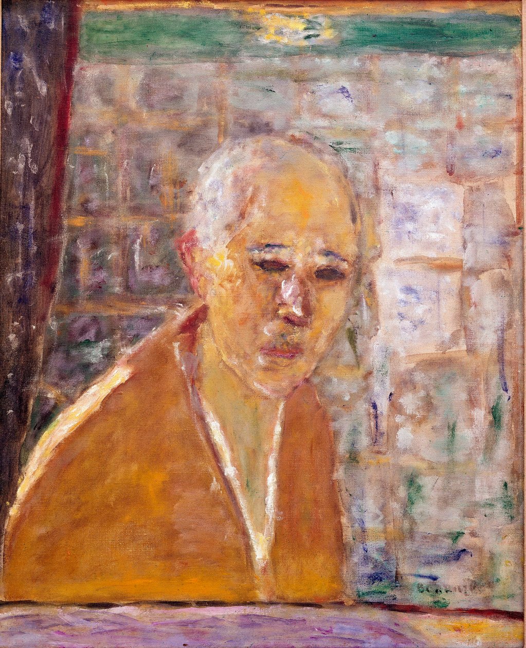 لوحة بورتريه ذاتية لبيير بونارد (1867-1947) 1945 خافت. نيويورك ، 56x46 سم ، مجموعة Donald S. Stralem بواسطة بيير بونارد