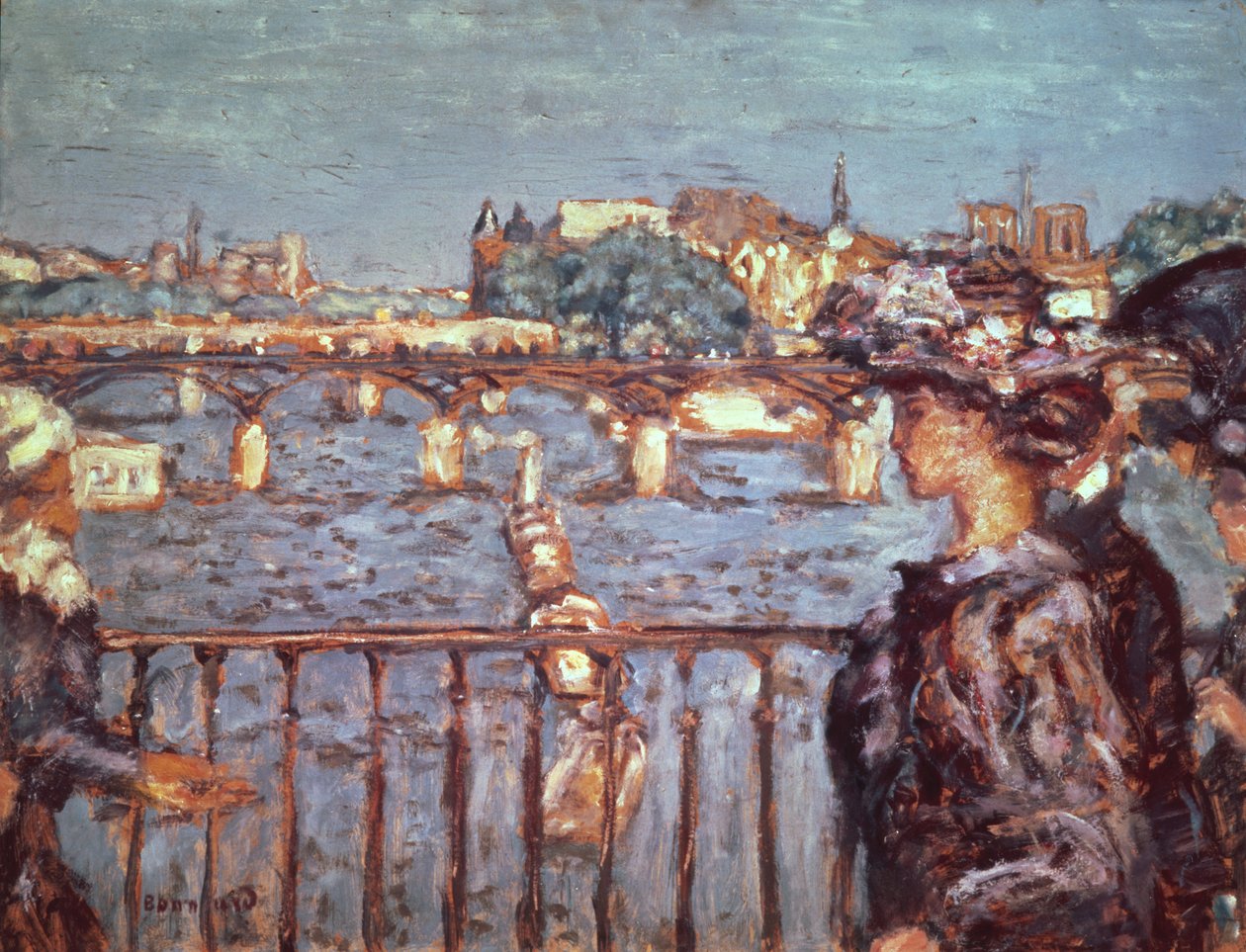 Pont des Arts ، c.1905 (زيت على بطاقة موضوعة على خشب) بواسطة بيير بونارد