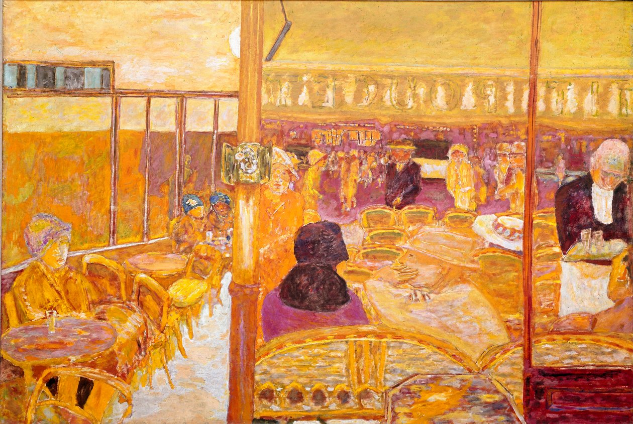 شرفة نافذة الباب وغرفة القهوة. لوحة لبيير بونارد (1867-1947) 1933 مجموعة خاصة بواسطة بيير بونارد