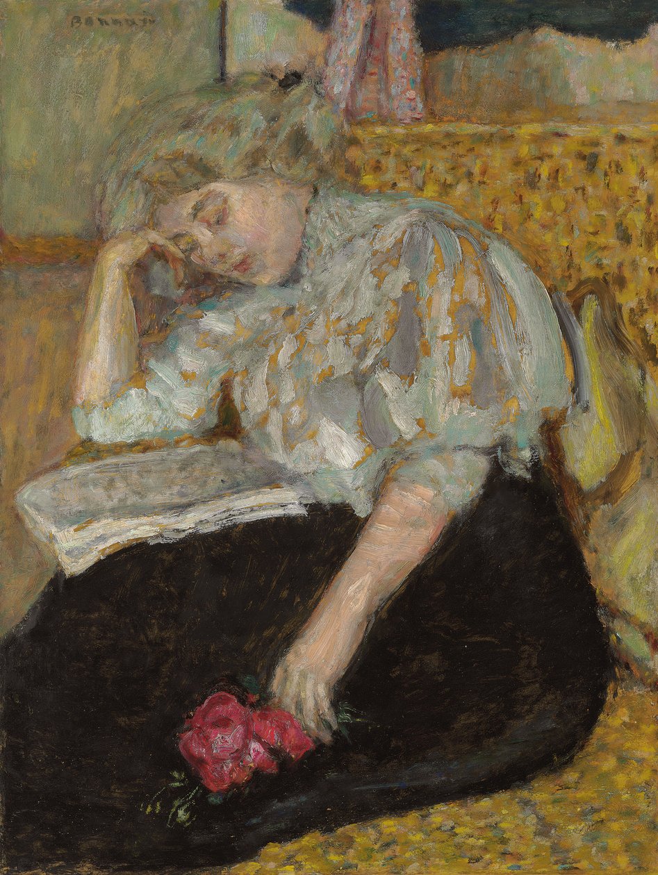 امرأة مع روز ؛ Femme a la rose، 1908 بواسطة بيير بونارد