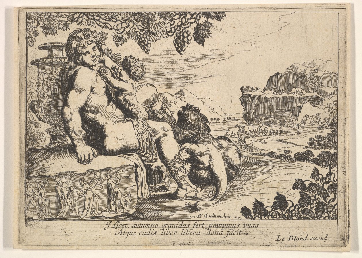 باخوس ، Satyr ، و Lion ، 1610-42. بواسطة بيير بريبيت