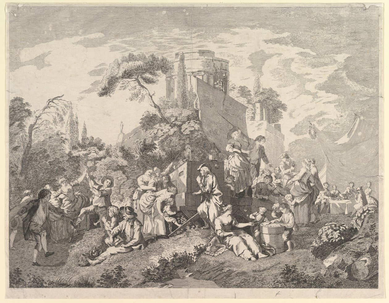 معرض البلد ، 1762. بواسطة بيير تشارلز ليفيسك