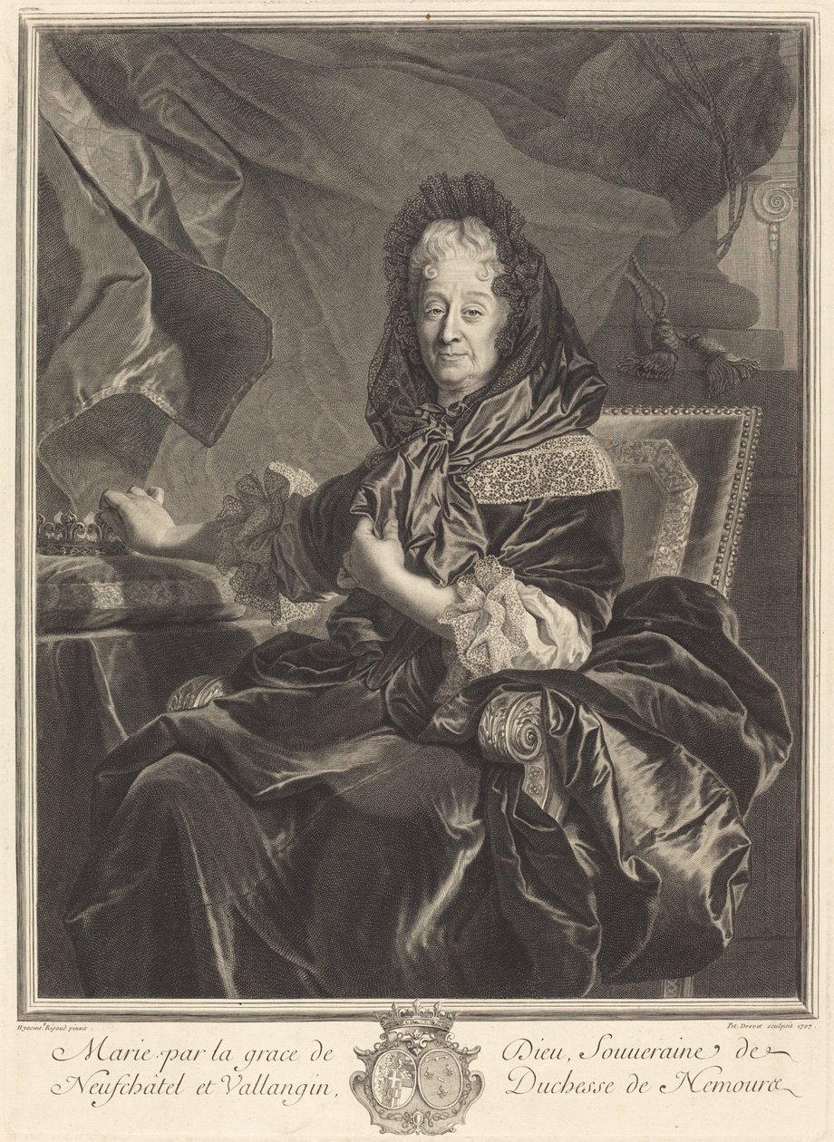 دوقة نيمور بواسطة بيير دريفيت بعد Hyacinthe Rigaud