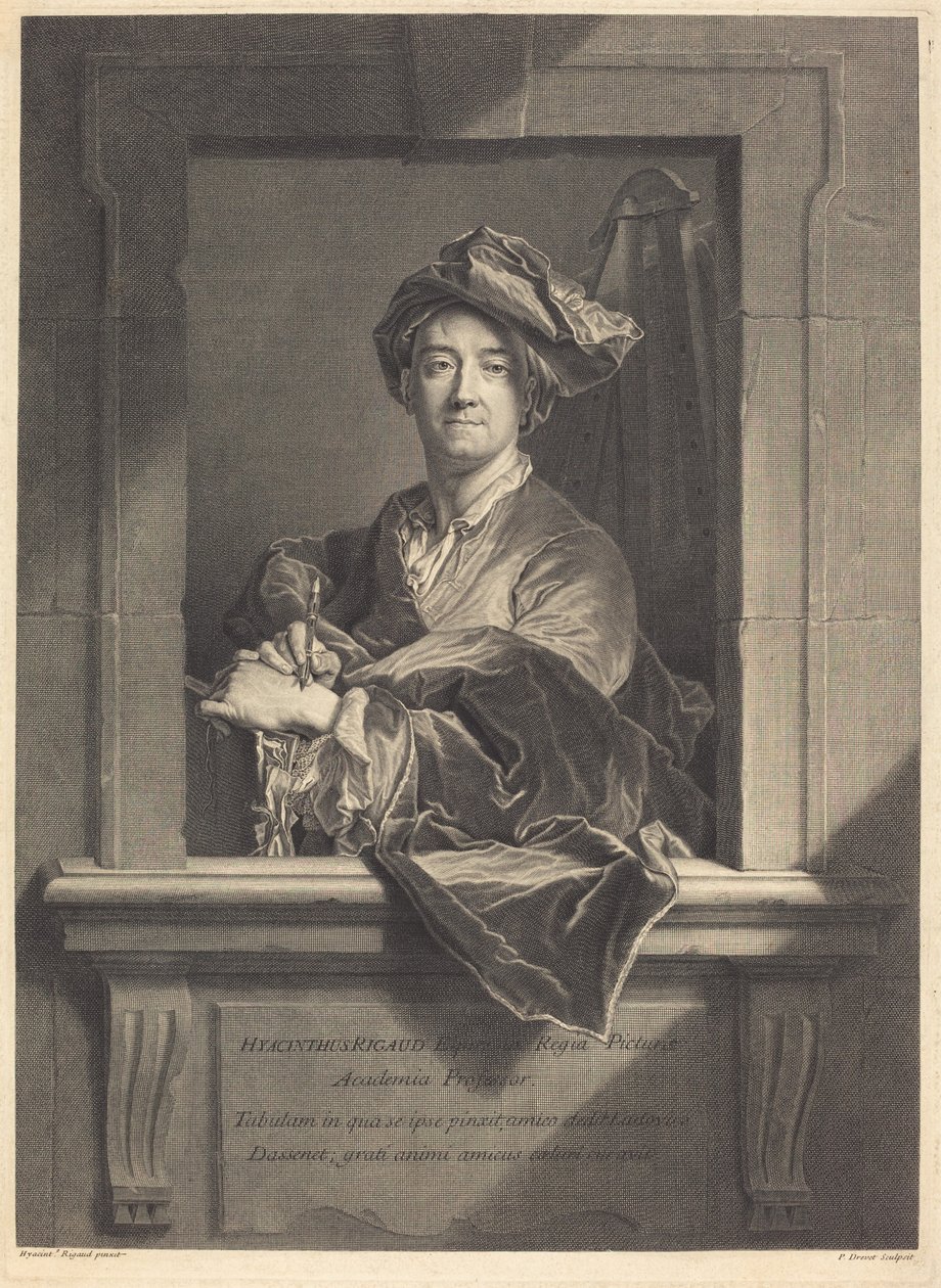 Hyacinthe Rigaud بواسطة بيير دريفيت بعد Hyacinthe Rigaud