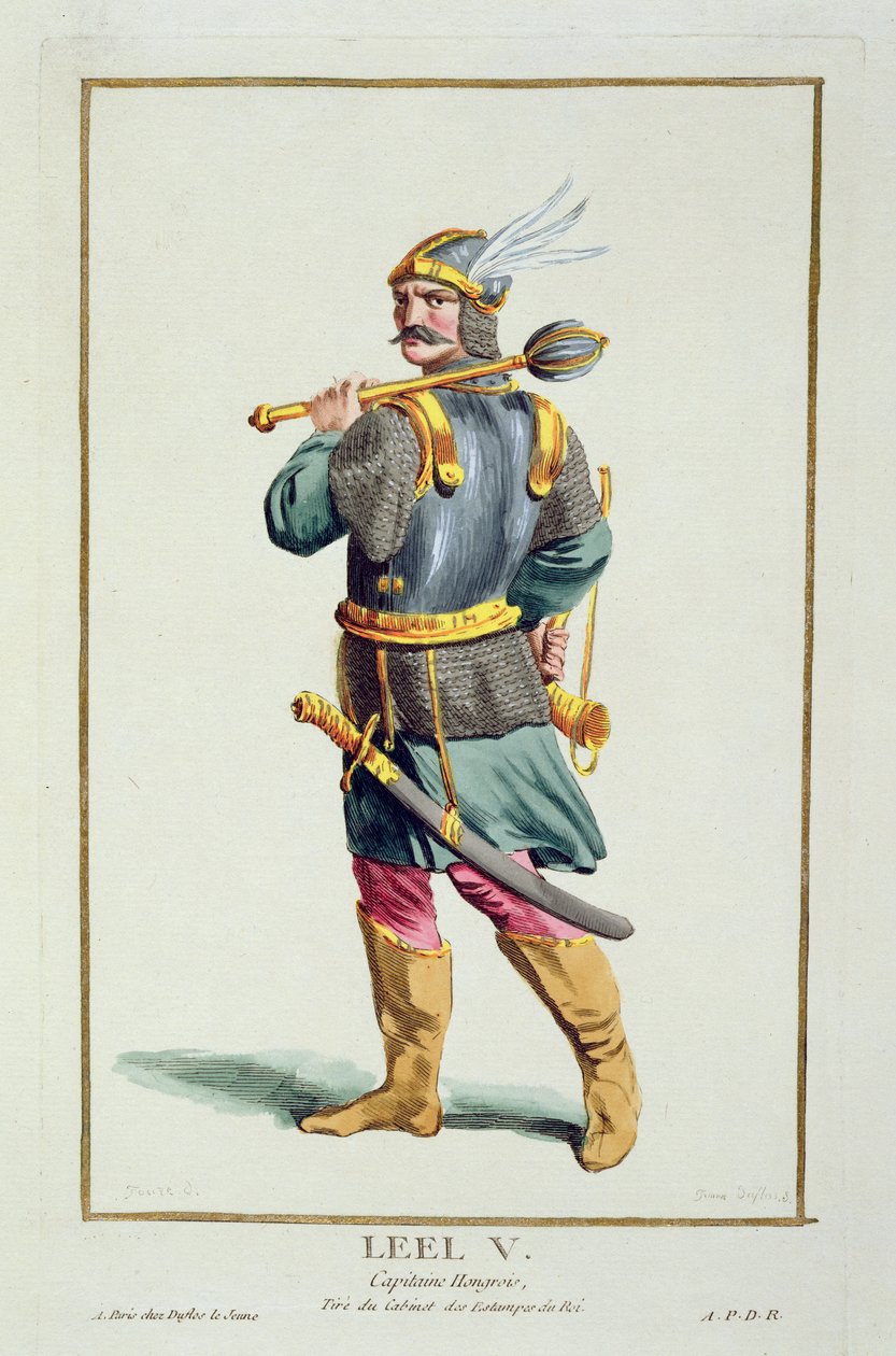 Leel V من "Receuil des Estampes ، تمثل الرتب والكرامات ، بعد زي جميع الأمم الموجودة" ، نشر 1780 (النقش اليدوي) بواسطة بيير دوفلوس