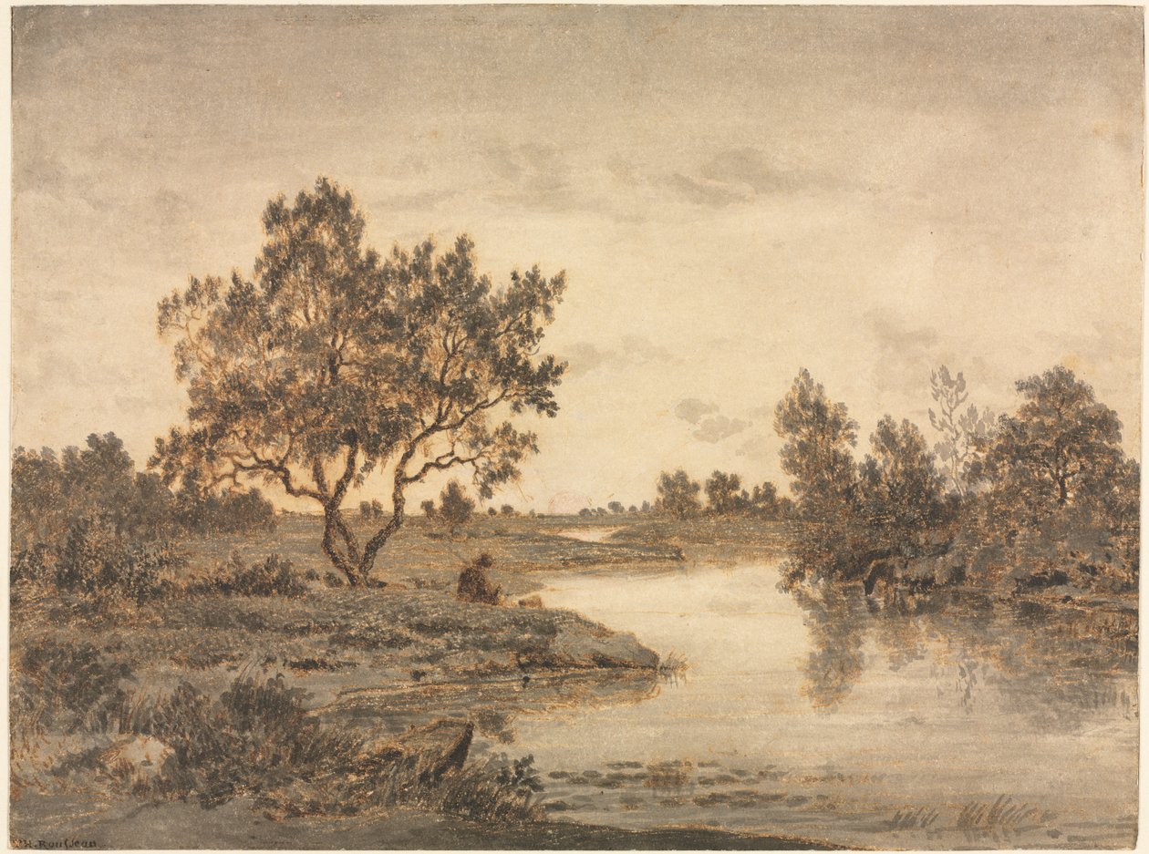 الصياد الصياد ، ج. 1840-45. بواسطة بيير إتيان ثيودور روسو
