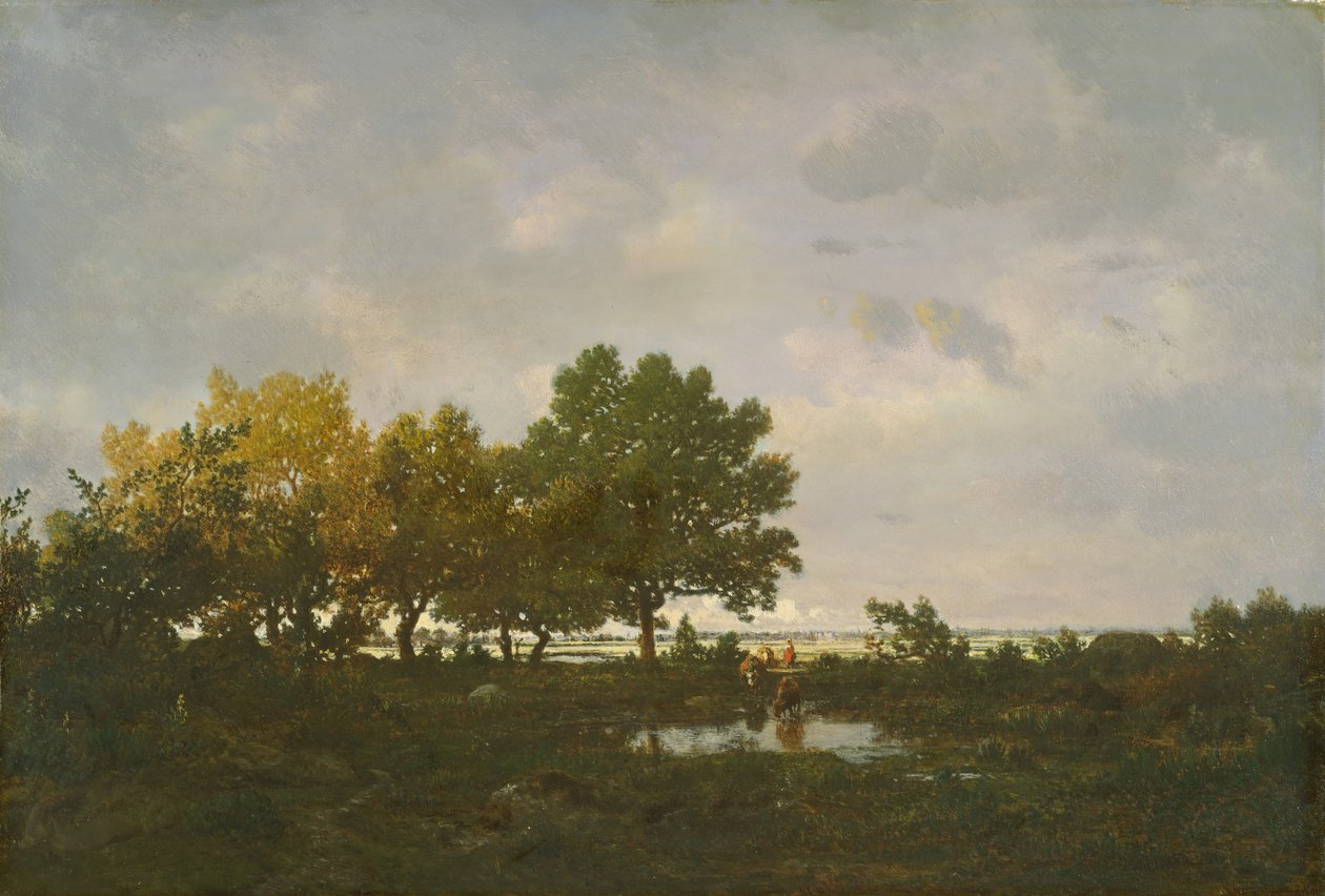 بركة لا ماري ، 1855. بواسطة بيير إتيان ثيودور روسو