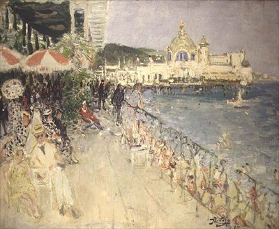 أمام كازينو على الرصيف ، نيس ، حوالي عام 1937 بواسطة بيير يوجين مونتيزين