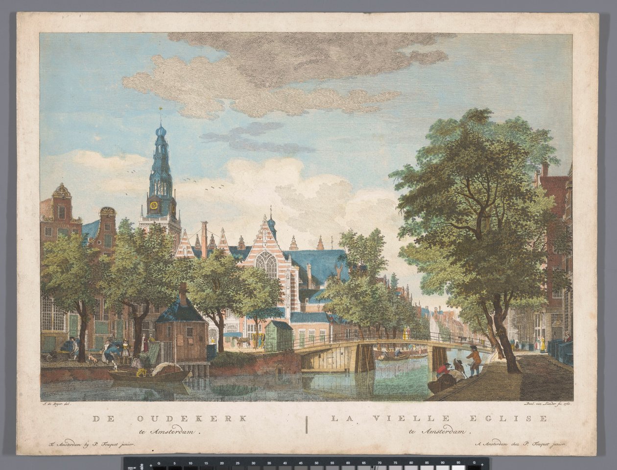 منظر لـ Oude Kerk في أمستردام The Oudekerk في أمستردام (العنوان على الجسم) بواسطة بيير فوكيه