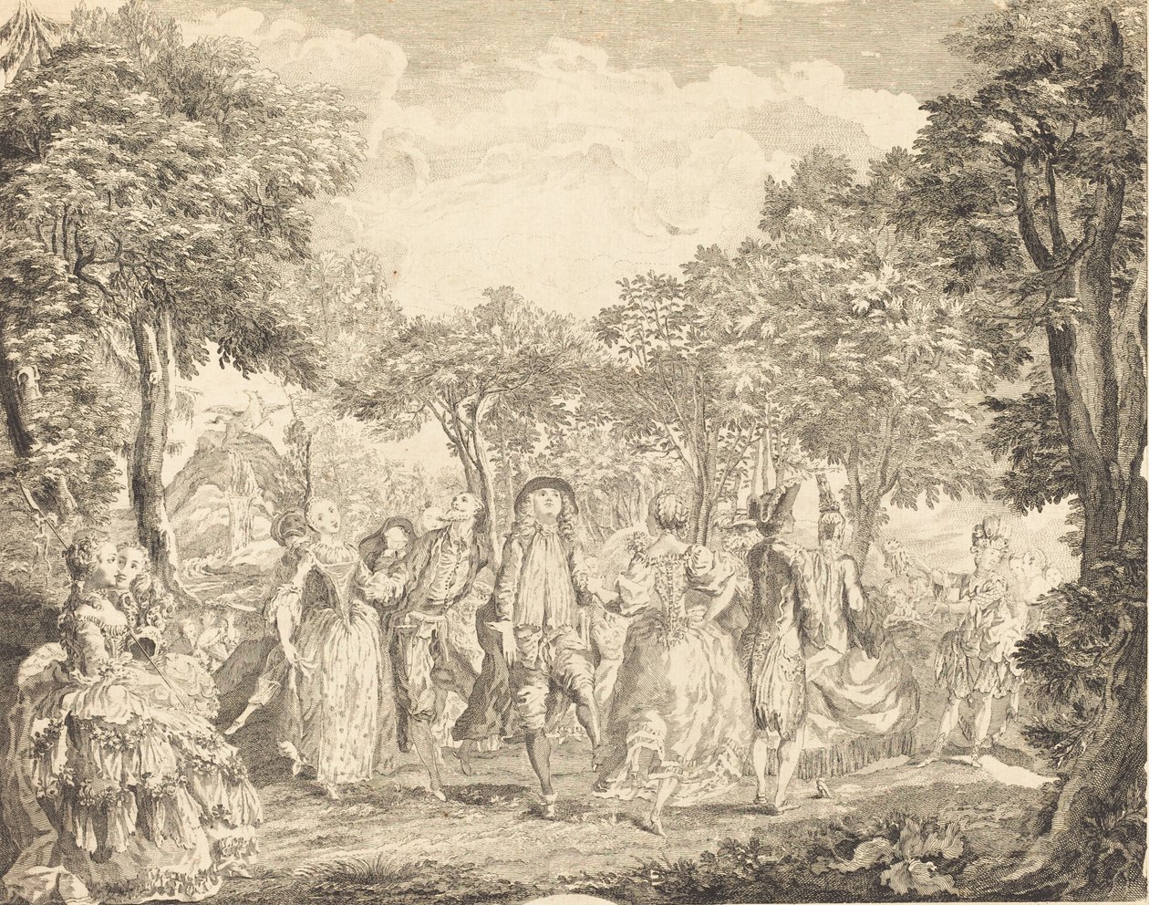 باليه في دار الأوبرا ، 1761. بواسطة بيير فرانسوا باسان