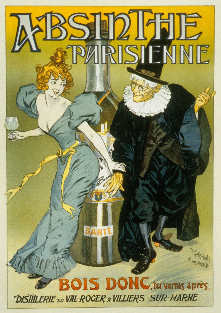إعلان فرنسي لبيير هنري جيليس ديدو ولويس مالتيست عن "Absinthe parisienne" ج. 1900 (ملصق) بواسطة بيير جيليس ديدوت