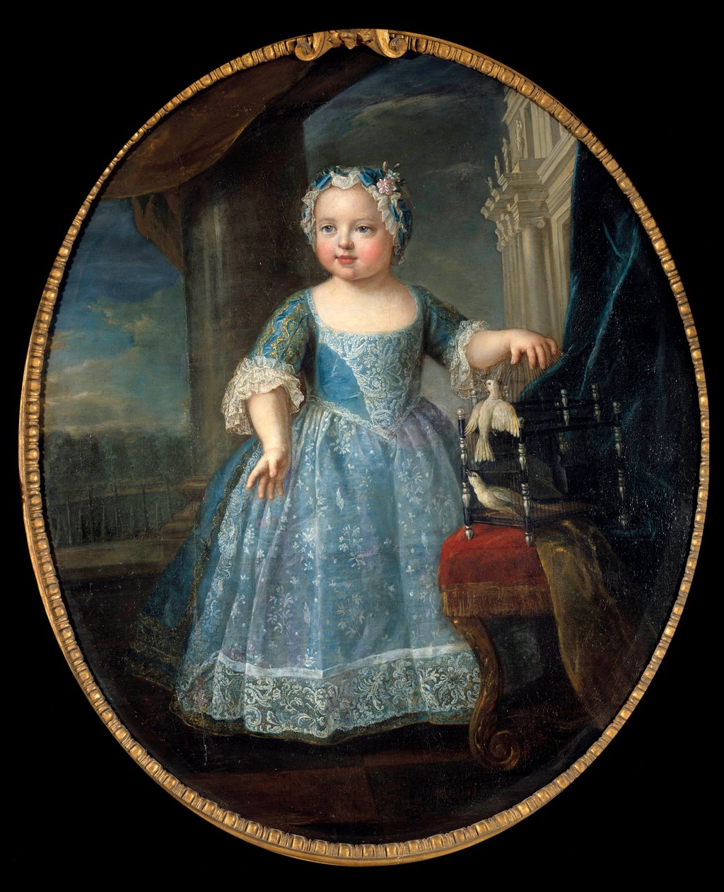 صورة لويز ماري من فرنسا (1728-1733) ديت مدام ، الابنة الثالثة للملك لويس الخامس عشر لوحة بيير جوبرت (1662-1744) من القرن الثامن عشر. 1.08 × 0.88 م. بواسطة بيير جوبيرت