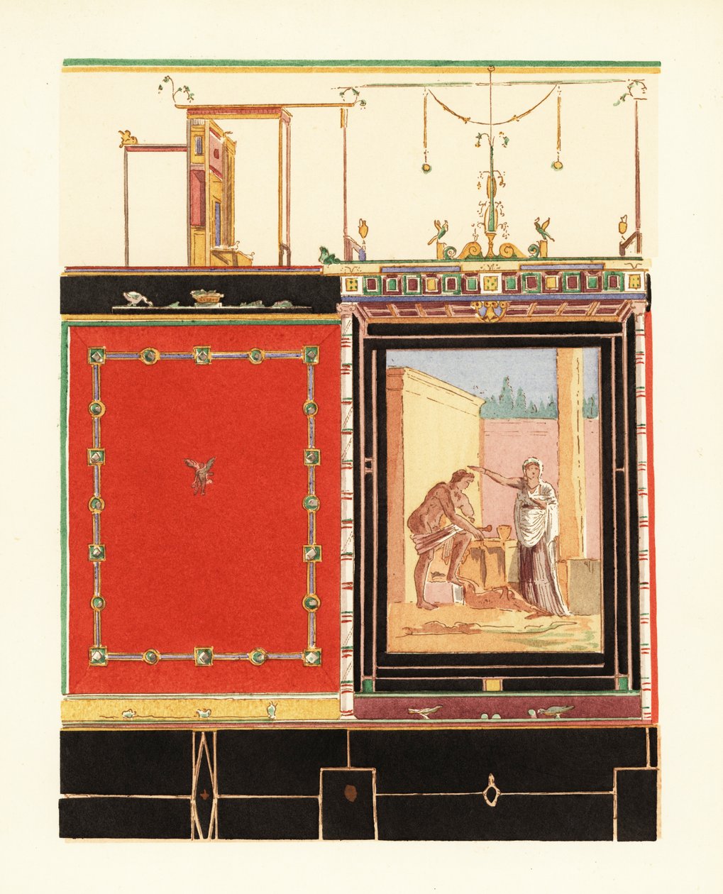 Oecus أو صالون في House of M. بواسطة بيير جوسمان