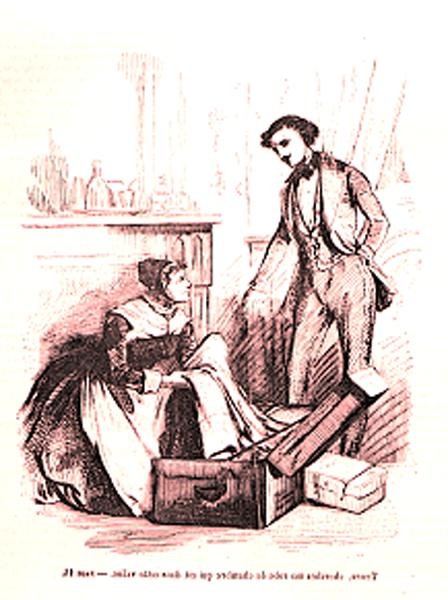 تشارلز غرانديت ونانون ، رسم توضيحي من "أوجيني غرانديت" بقلم هونور دي بلزاك (1799-1850) بواسطة بيير جوستاف يوجين ستال