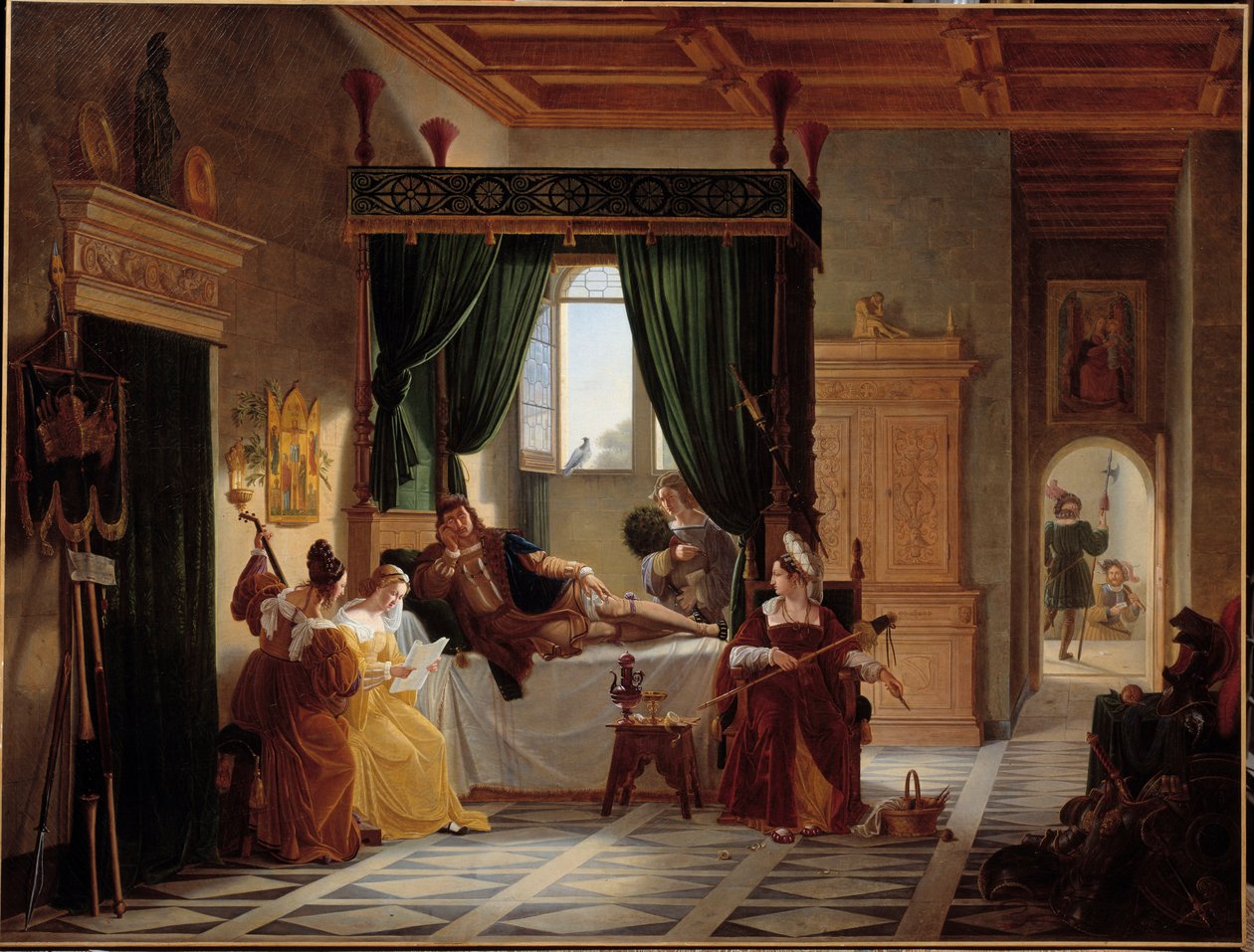 استعادة بايارد الفارس بيير تيرايل ، لورد بايارد (1476-1524) بالتكافل بعد حصار بريشيا. رسم بيير هنري ريفويل (1776-1842) القرن التاسع عشر. 1،35 X 1،77 م بواسطة بيير هنري ريفيل