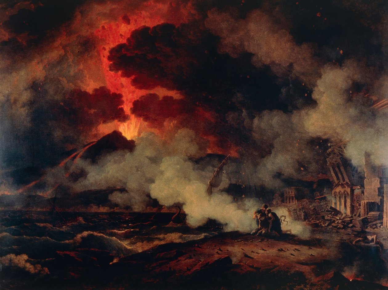 Eruption of Vesuvius (oil on canvas) بواسطة بيير هنري دي فالنسيان