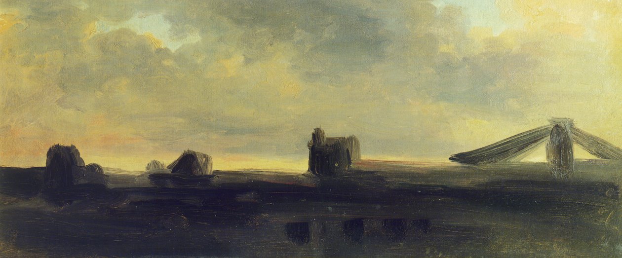 السماء والسقوف ، بيير هنري دي فالنسيان (1750-1819) ، كرتون بواسطة بيير هنري دي فالنسيان