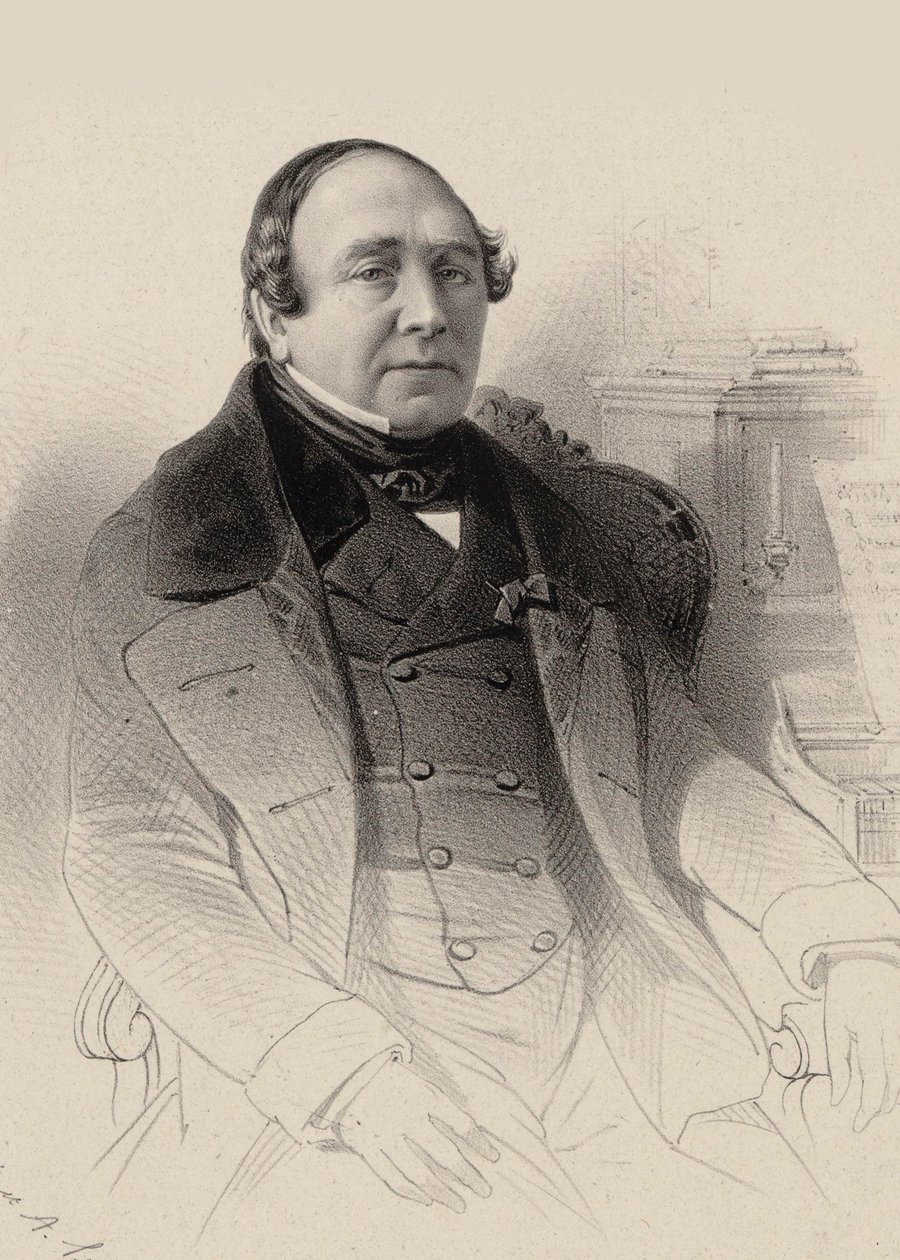 صورة لمغني الأوبرا لويس أنطوان إليونور بونشارد 1787-1866 ، 1850. بواسطة بيير هيبوليت أومونت